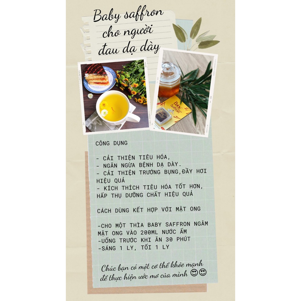 Saffron Ngâm Mật Ong Nhụy Hoa Nghệ Tây Baby Saffron | BigBuy360 - bigbuy360.vn
