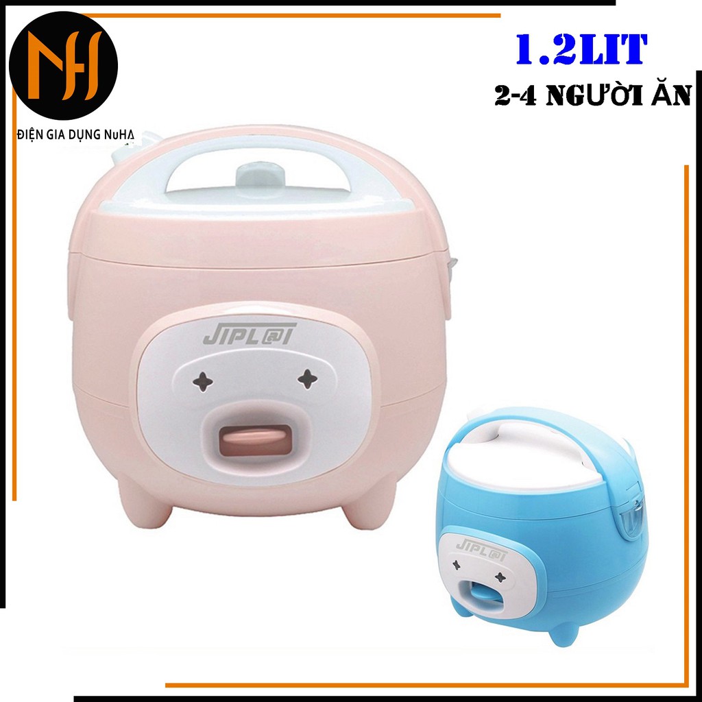 [Bảo hành 12T] Nồi cơm điện tròn 1.2L JipL@L JL-NC12, công suất 500W dùng cho gia đình 2 - 3 người ăn - Màu ngẫu nhiên