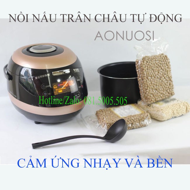 Nồi nấu trân châu tự động AONUOSI hoặc Nồi FEST chuyên dùng nấu trân châu đen, trân châu đường đen chuẩn