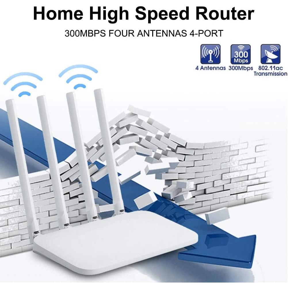 Bộ phát modem wifi Xiaomi 4c 4 râu - router wifi xuyên tường repeater kích sóng siêu mạnh -vienthonghn | BigBuy360 - bigbuy360.vn
