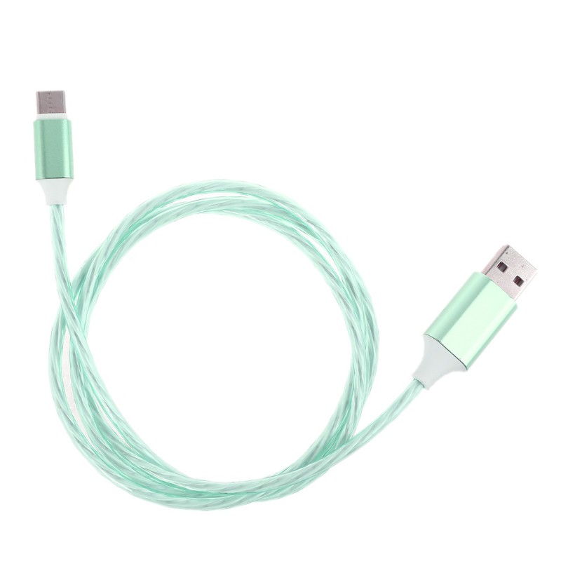 Dây Cáp Sạc Usb Loại C Có Đèn Led 3 Chế Độ Cho Điện Thoại Huawei