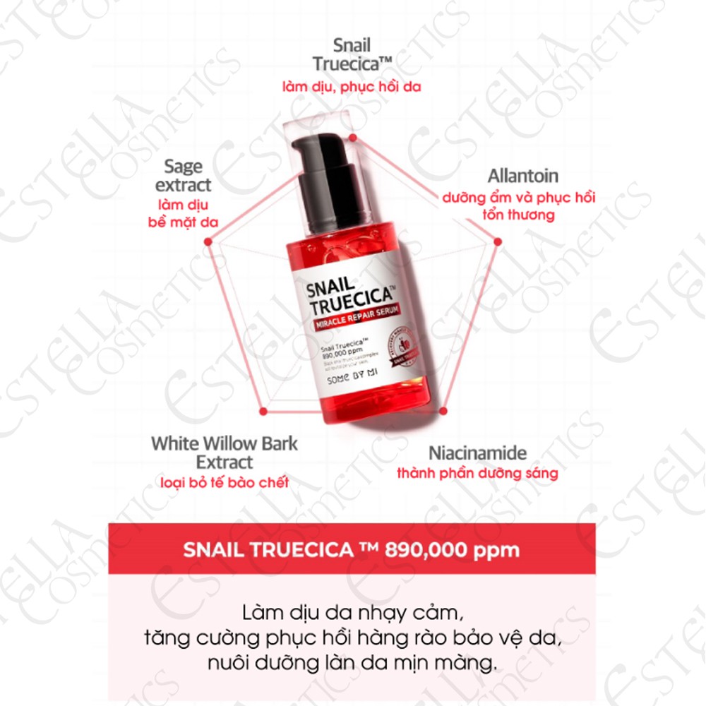 Bộ Kit Dưỡng Phục Hồi Da, Cải Thiện Sẹo Lõm Some By Mi Snail Truecica Miracle Repair Starter Kit