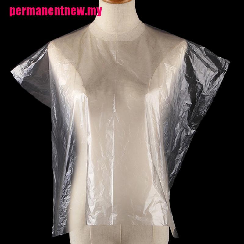 (hàng Mới Về) Set 100 Áo Choàng Nhuộm Tóc Dùng Một Lần Bằng Pe Tiện Dụng