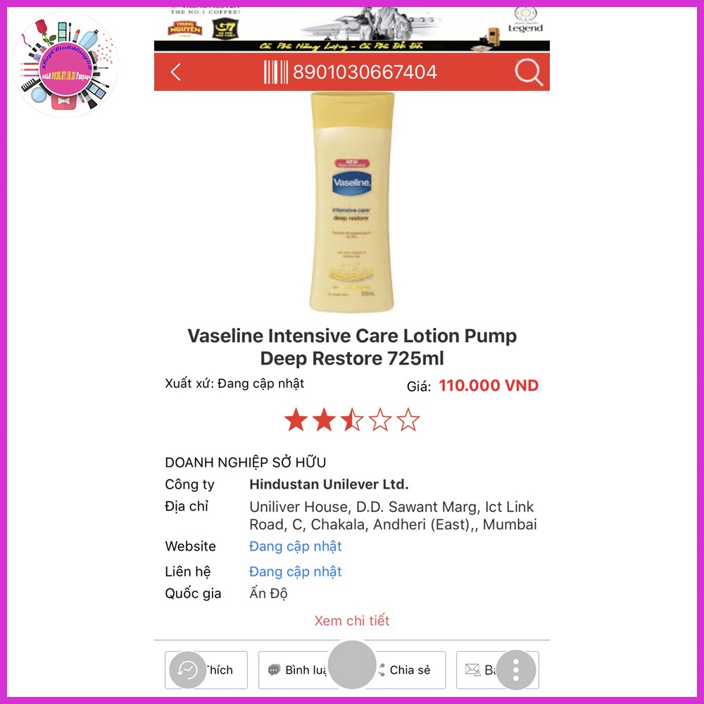 SỮA DƯỠNG THỂ VASELINE CHAI VÀNG | BigBuy360 - bigbuy360.vn