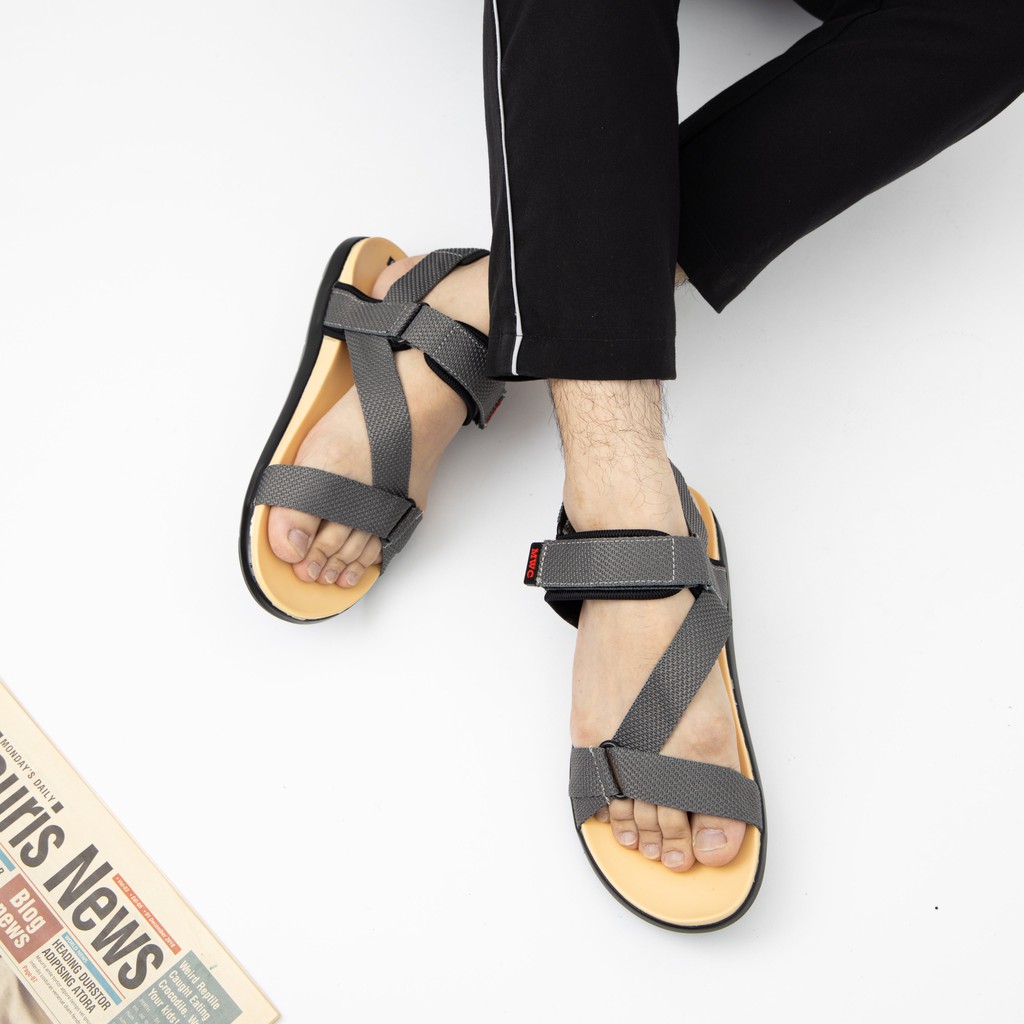 Giày Sandal Nam Dây chéo cách điệu MWC NASD- 7051