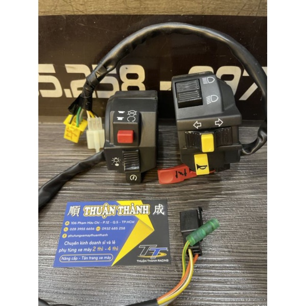 Cùm công tắc Viva zin hãng / Gắn sport có đề (có tay e) - Su Sport/Xipo/RGV/Satria2k/RGX