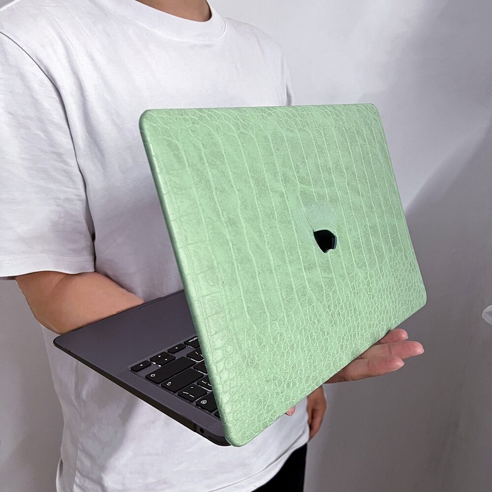 Laptop Leather Case For Macbook Air 13 A2179 2020 Pro 13 A2289 A2251 Cover For Macbook Pro14.2 16 A2442 A2485  A1932 A1466 A2159 With Keyboard Cover BGTA