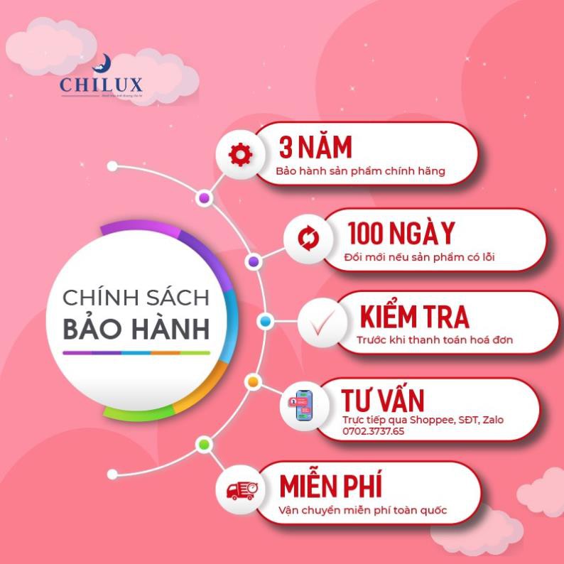 Nôi cho bé CHILUX PEACE – Natural, gỗ thông đa năng 6 chế độ, Bảo hành 3 năm, Sản xuất tại Việt Nam Xịn