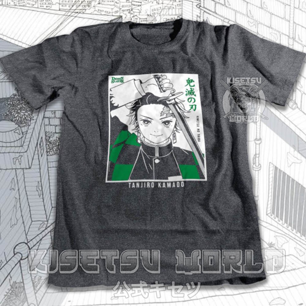 Áo phông KIMETSU NO YAIBA DEMON SLAYER TANJIRO KAMADO THE SWORDMAN Baju Jepang x 6159