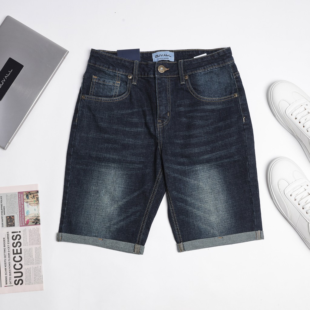 Quần short nam Duvall, quần short jean cao cấp QSJ