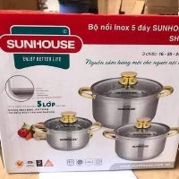 Bộ nồi inox supor 5 đáy
