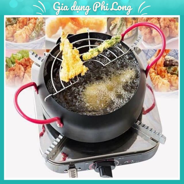 Nồi chiên lọc dầu size 18cm