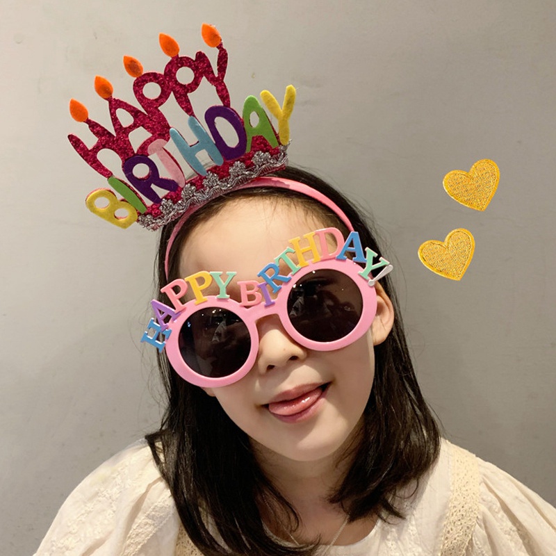 Mắt Kính Hình Bánh Kem Nhiều Màu Sắc Dùng Làm Đạo Cụ Chụp Ảnh