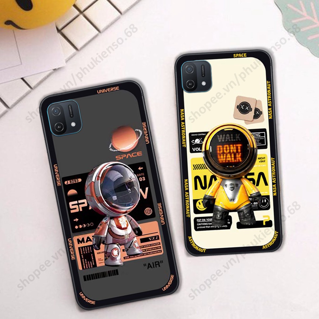 Ốp lưng Oppo A16k hình người máy, robot nasa đáng yêu dễ thương