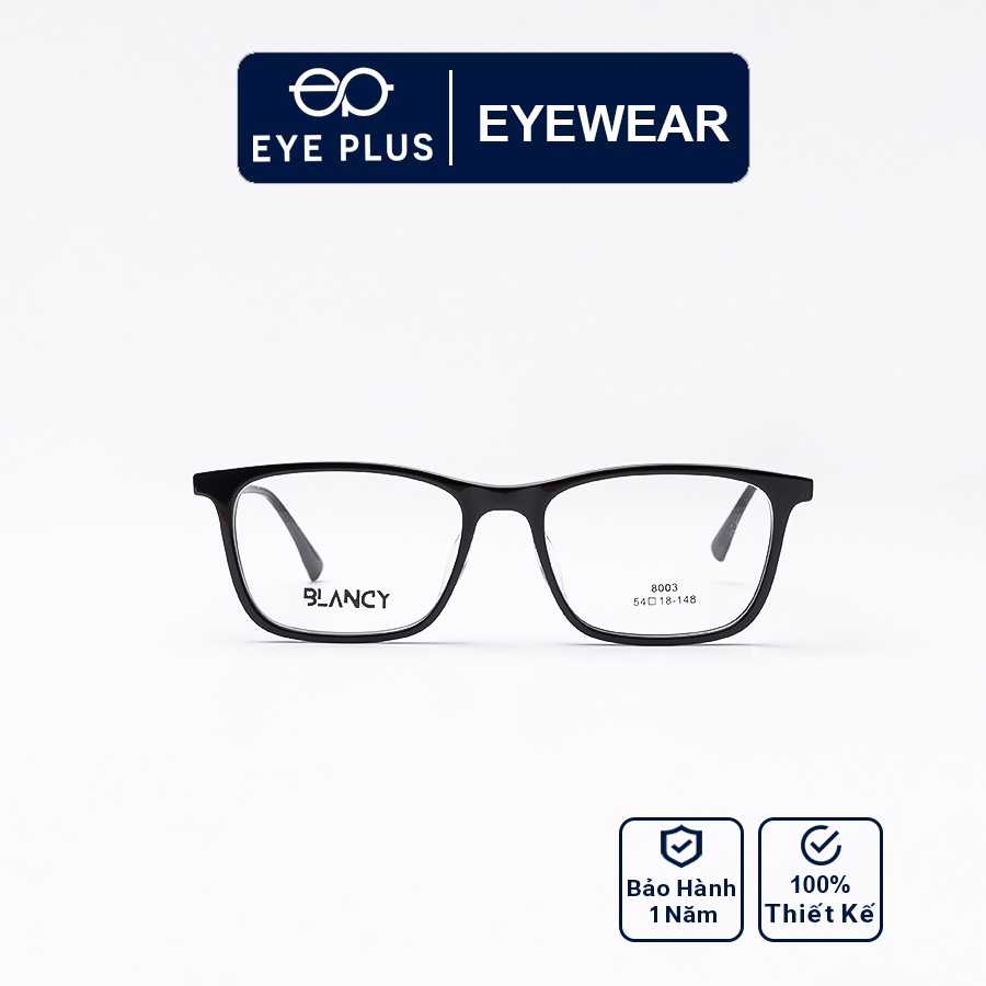 Gọng kính cận nam nữ EYE PLUS dáng vuông to Blancy-8003