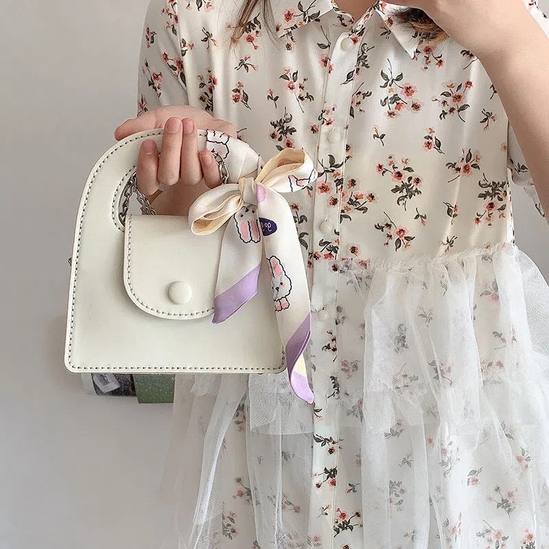 M41_Túi Xách Da PU Vuông DIY Handmade