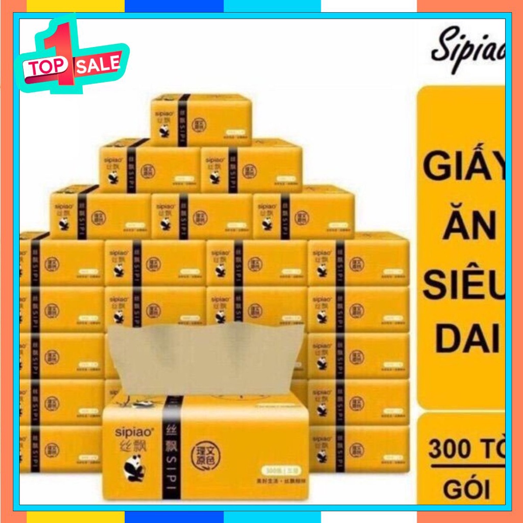 HỘP 30 GÓI GIẤY ĂN GẤU TRÚC SIPIAO/ YCOOL/ BAIHOU SIÊU DAI
