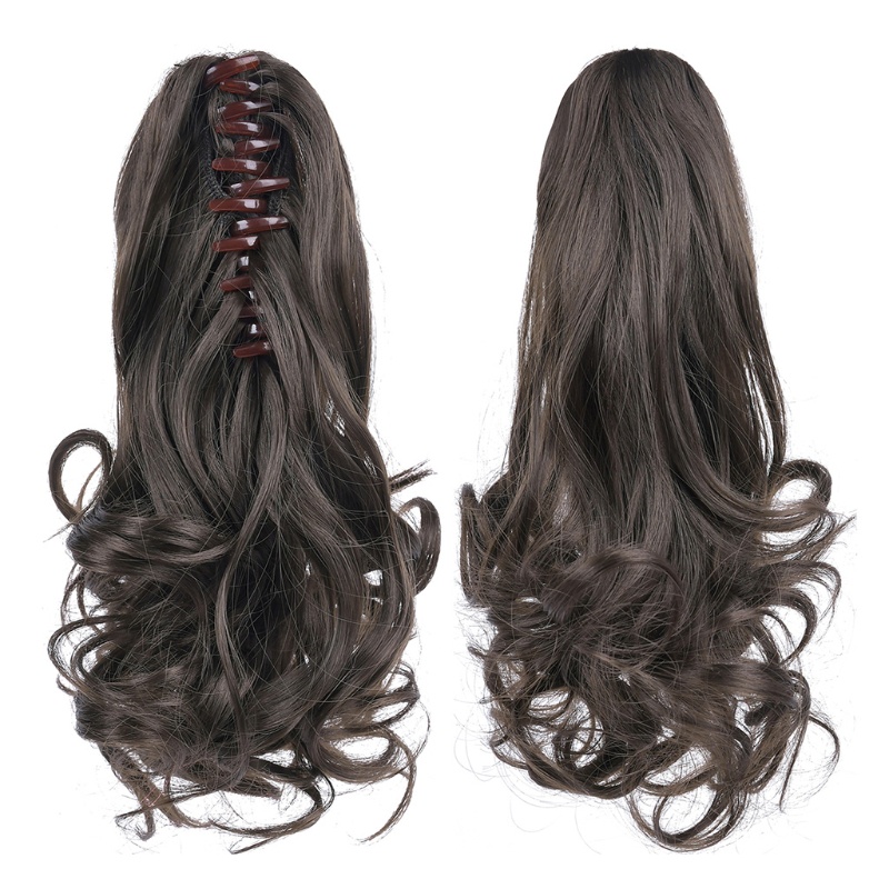 Tóc Giả Đuôi Ngựa 24 Inch Xoăn Dài Tự Nhiên Bằng Sợi Tổng Hợp