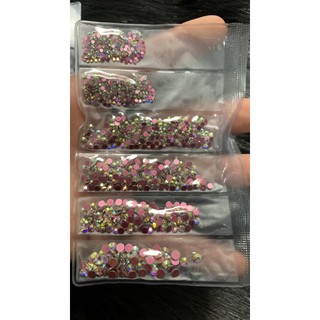 Đá tiệp mix size chân hồng siêu sáng