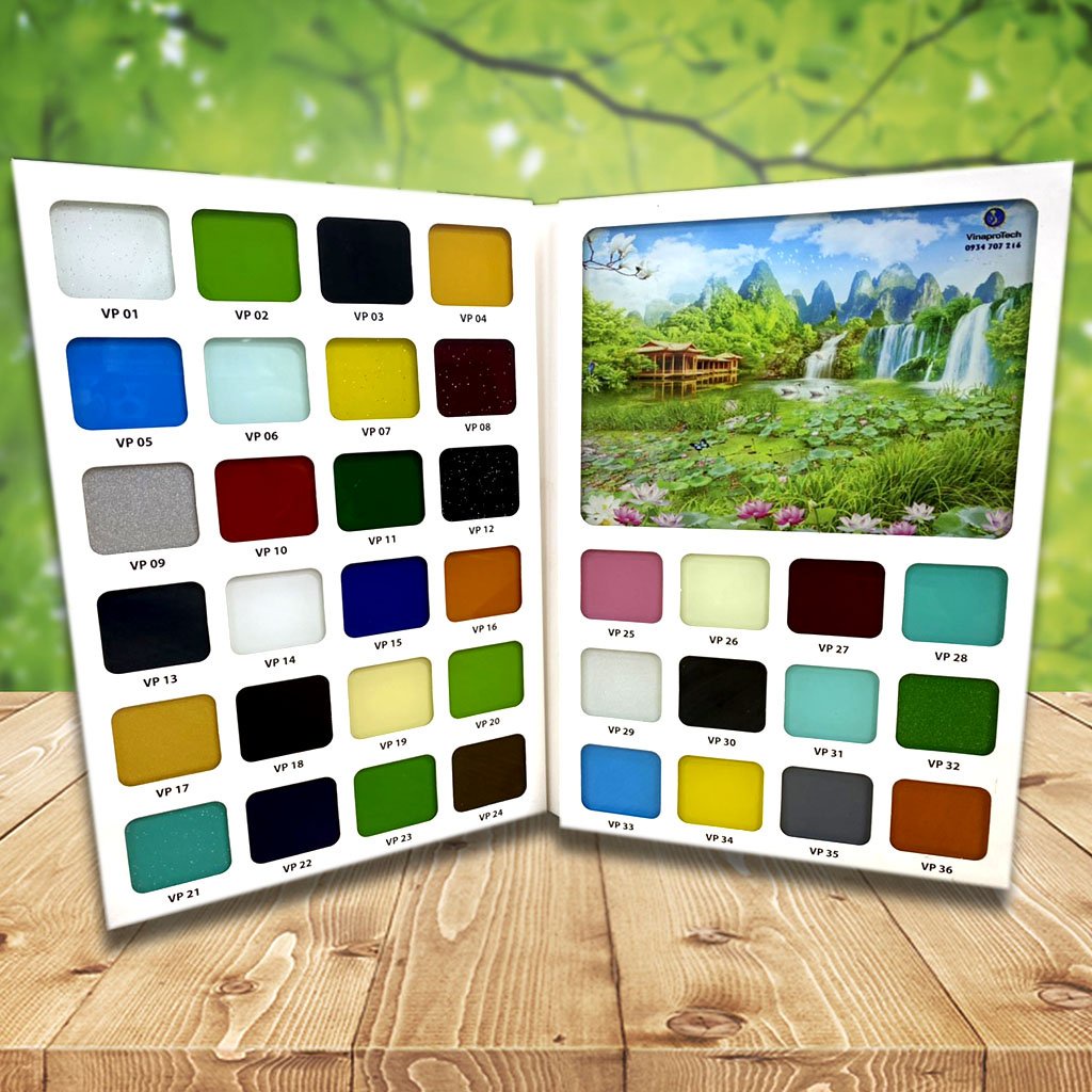 Catalog mẫu Vinaprotech màu chuẩn 2022 ngành sơn kính