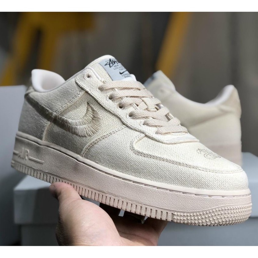 Giày Sneaker Cổ Thấp  AF1 - Air Force 1 x Stussy Fossil Stone