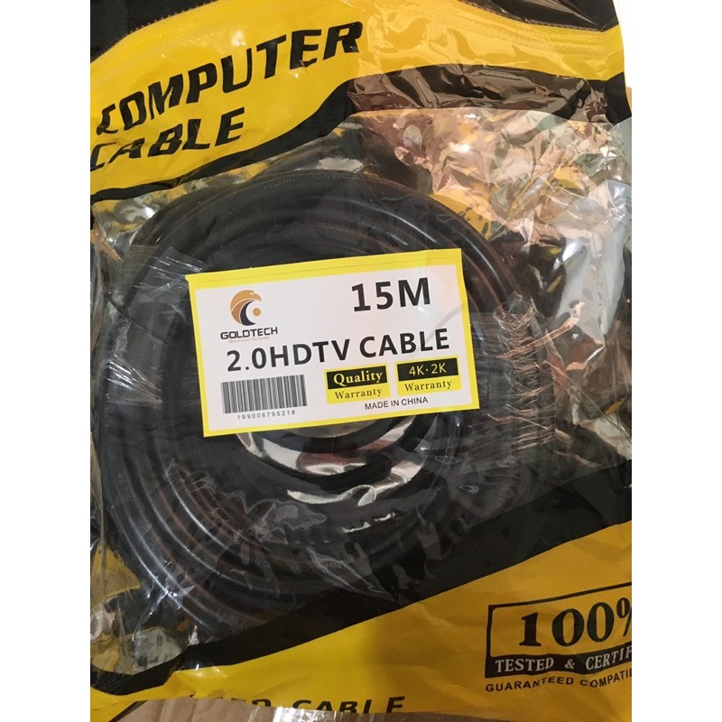 Cáp HDMI Goldtech 10m-15m-20m