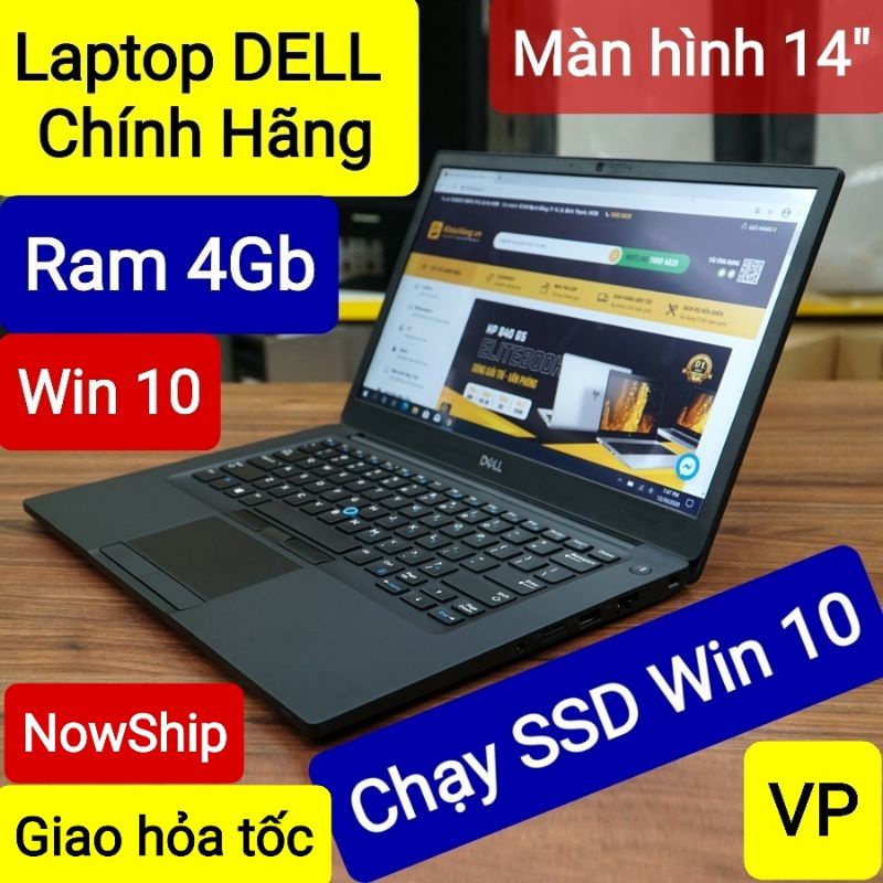 laptop dell màu đen chạy ssd 120gb win 10 đã qua sử dụng - laptop văn phòng giá rẻ - laptop siêu bền siêu nhanh