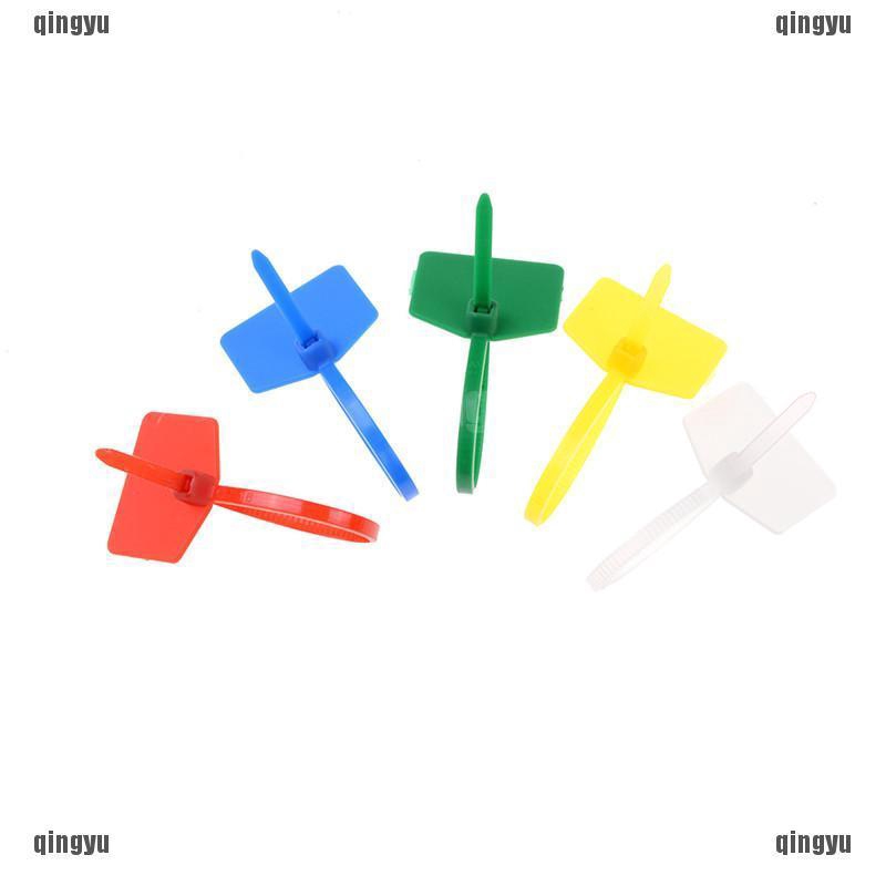 100 Dây rút nhựa màu sắc dùng để đánh dấu dây cáp mạng