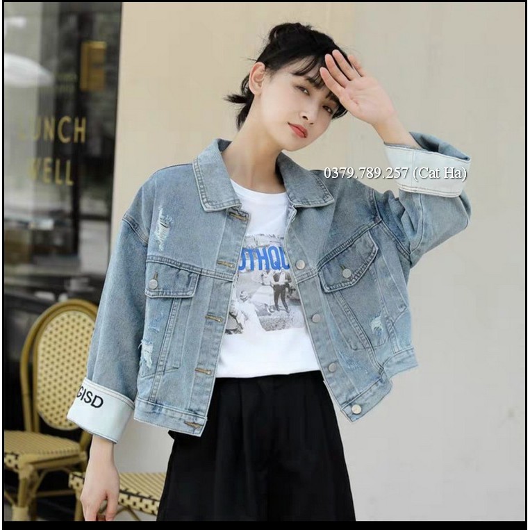 Áo khoác nữ chất jean cao cấp thời trang form dưới 58Kg SKJY BB49