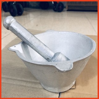 Bộ chày cối bằng gang trắng đúc nguyên khối, hàng dày dặn, loại 1