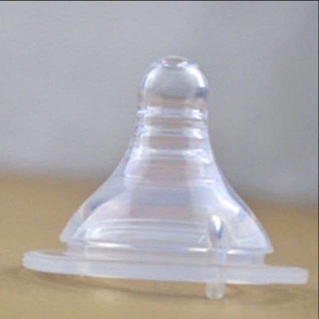 Núm ti silicon thay thế cho bình sữa cổ rộng siêu mềm