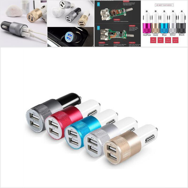 Tẩu Sạc Xe Hơi 2 Cổng USB DC 3.1A Mini Tiện Dụng