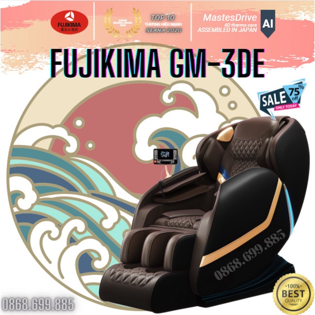 Ghế MASSAGE FUJIKIMA GM-3DE - giá chị VÀNG - cho sức khỏe VÀNG - cảu người VIỆT - Gọi ngay: 0868.699.885 nhận QUÀ KHỦNG