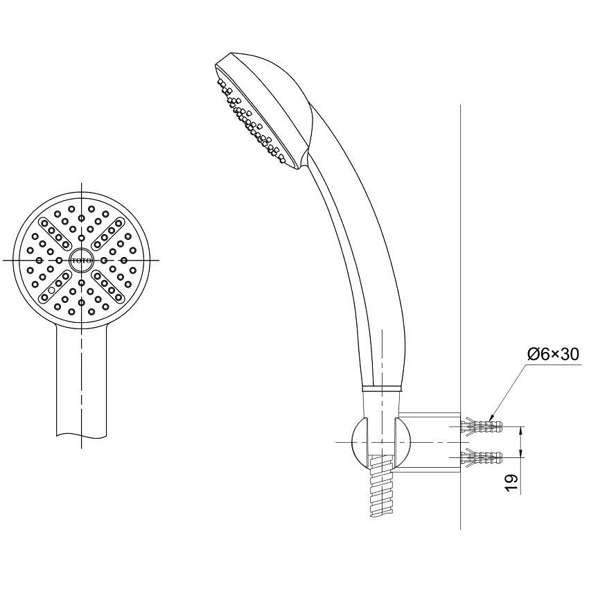 Bộ sen tắm cao cấp TOTO DGH104ZR, sen tắm nóng lạnh