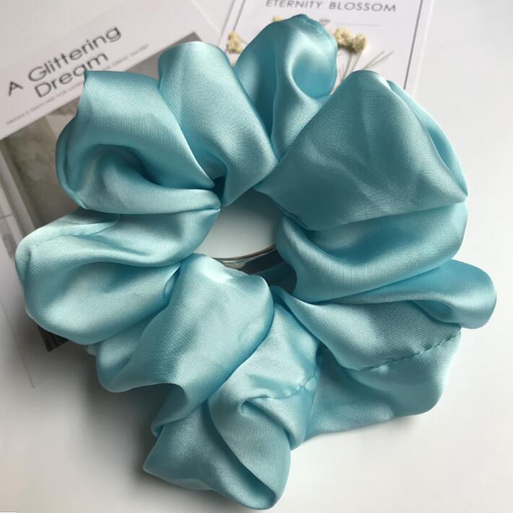 Dây buộc tóc cỡ siêu lớn bằng satin mềm mượt dành cho nữ