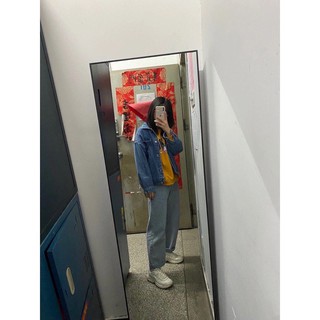QUẦN JEANS - CẠP CAO - ỐNG RỘNG
