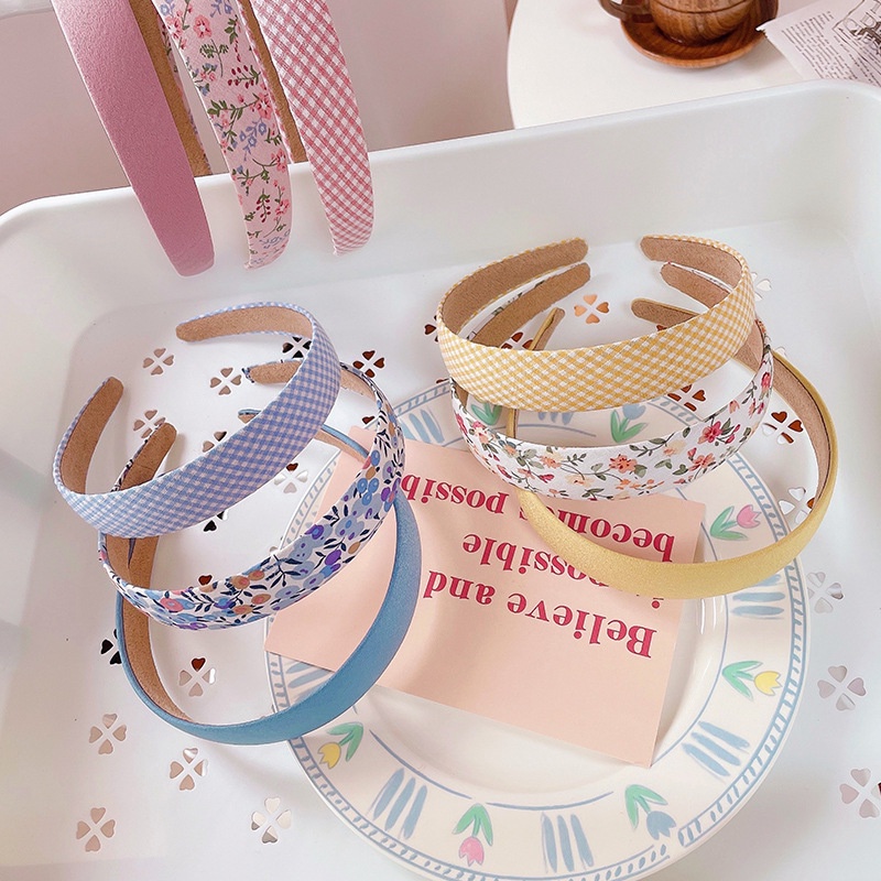 Bờm tóc vải bản to nhiều màu cài tóc hàn quốc đáng yêu cho nữ mã PK-026