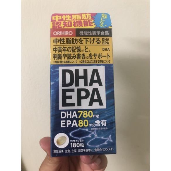 Viên uống bổ não Orihiro DHA EPA 180 viên Nhật Bản