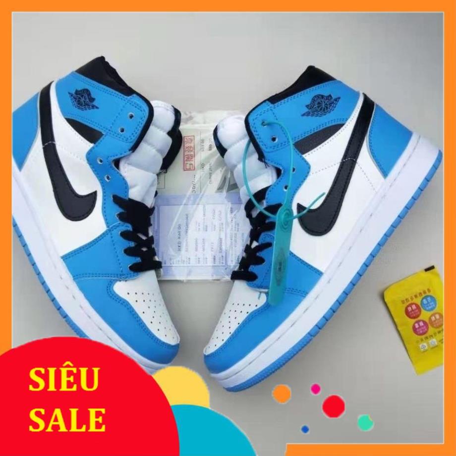 Giày JD1 high thể thao sneaker JORDAN 1 xanh dương cổ cao Hot trend