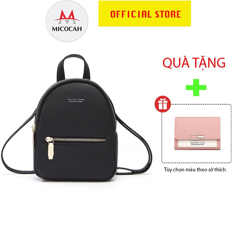 Balo Nữ Mini Thời Trang FOREVER YOUNG Đeo Chéo Đeo Vai Đi Học Đi Chơi Tiện Dụng Da Cao Cấp Cực Đẹp FY12 - Micocah Mall -