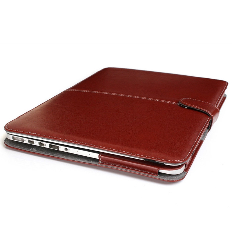 Bao Da PU Máy Tính Bảng Có Ngăn Đựng Bút Cảm Ứng Cho Apple Macbook Air Pro Retina 13 15 inch 2018