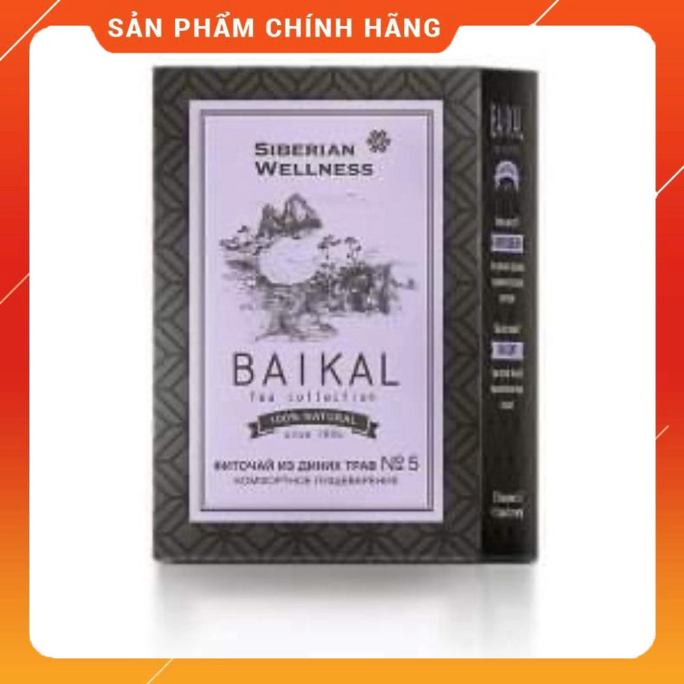 Trà thảo mộc Baikal tea collection Herbal tea №5l hỗ trợ tiêu hóa tốt cho người dùng