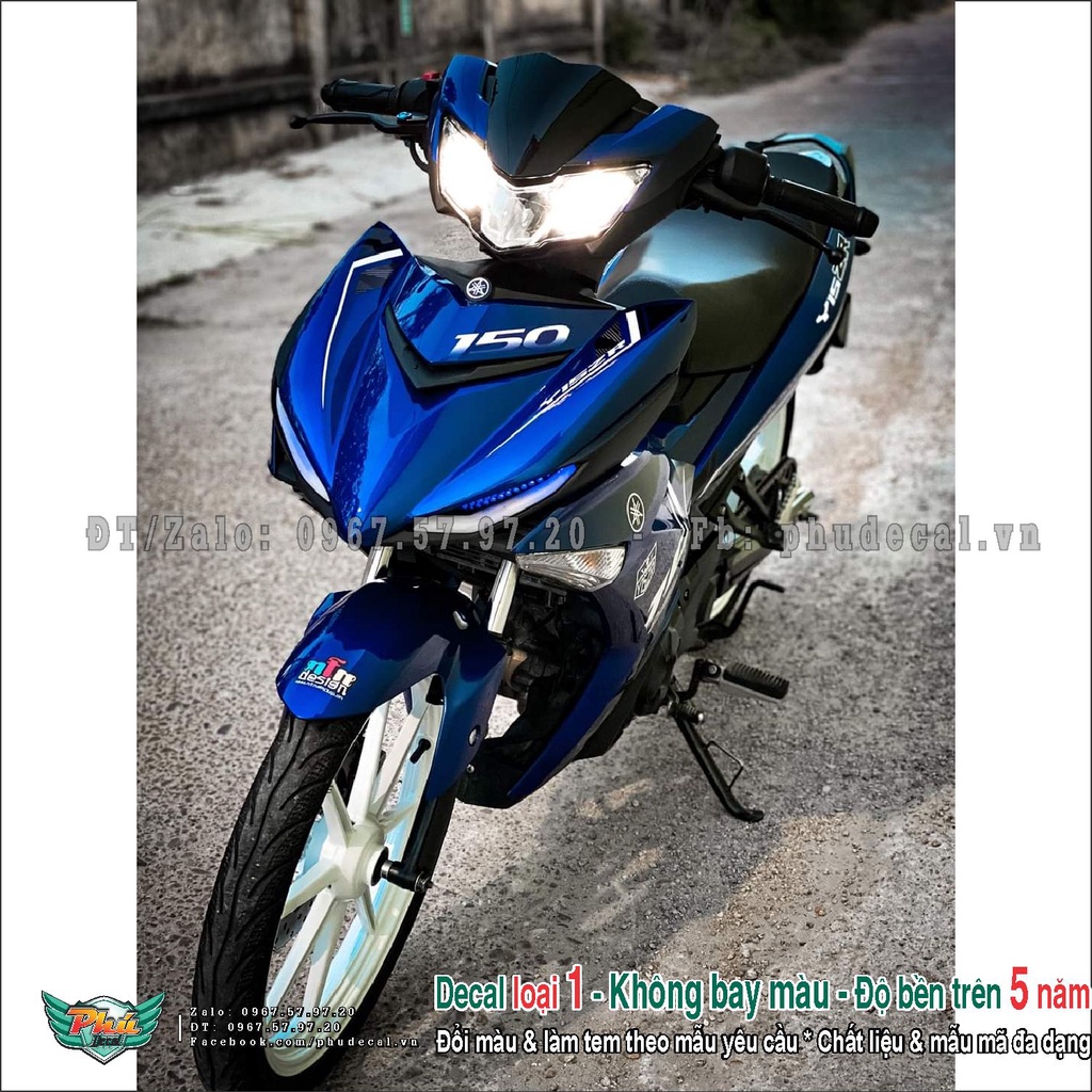 Tem rời xe Exciter 150 Y15ZR Xanh (A)