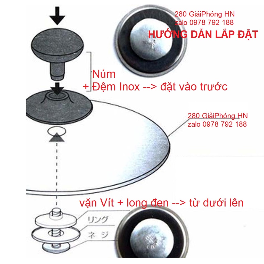 NÚM VUNG INOX CAO CẤP