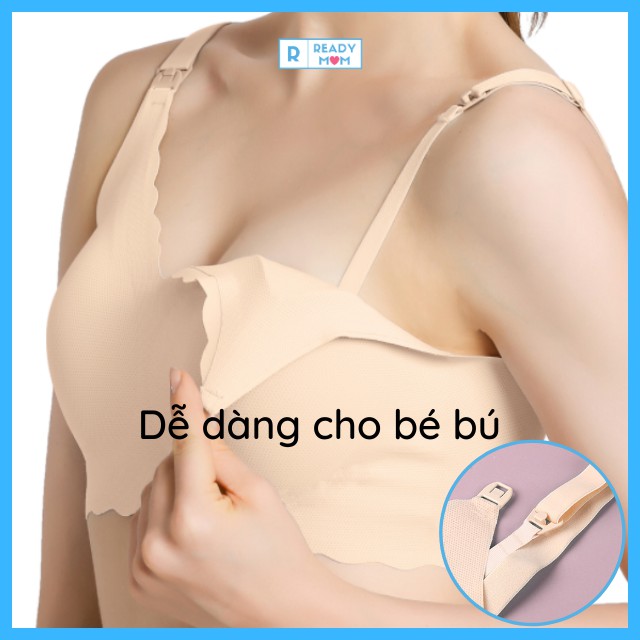 Áo Lót Bầu| Áo Ngực Cho Con Bú Không Đường May| Siêu Mềm Mịn| Lỗ Thông Khí| Thoáng Mát| Nội Địa Trung Quốc| R08