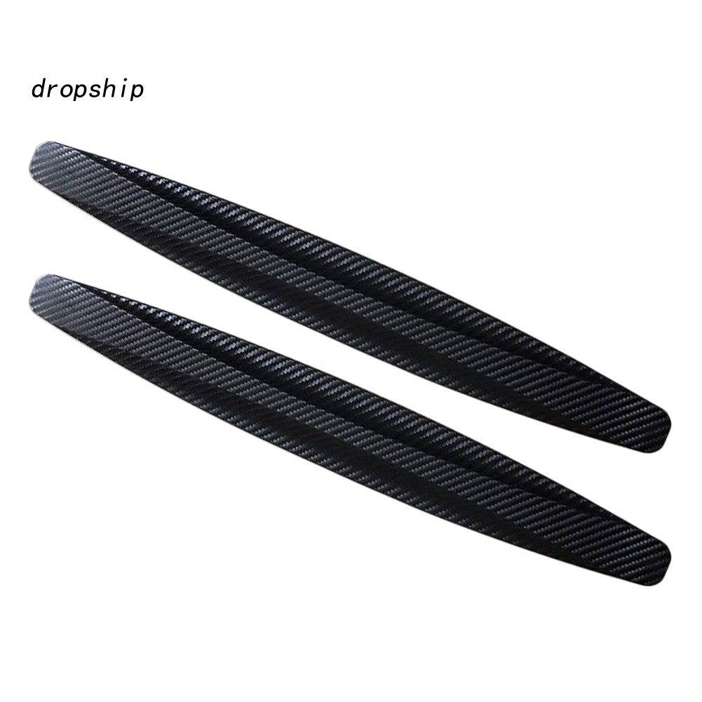 Bộ 2 Miếng Dán Sợi Carbon Bảo Vệ Cạnh Xe Hơi Chống Trầy Xước