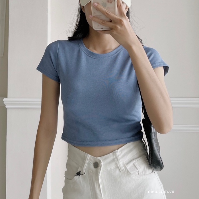 Áo croptop Anna tay ngắn Miều Est.2013