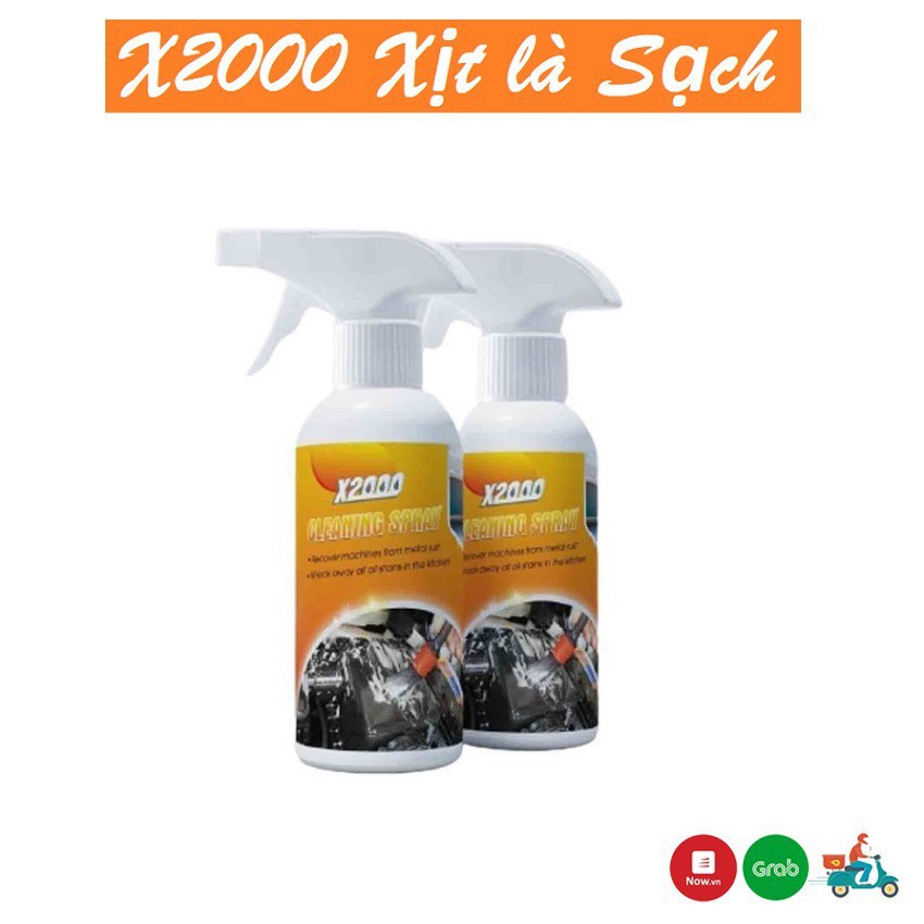 Chai Xịt Tẩy Rửa Đa Năng X2000 Công nghệ Nhật Bản Đánh Bay Mọi Vết bẩn,Chất tẩy đa năng nhà bếp