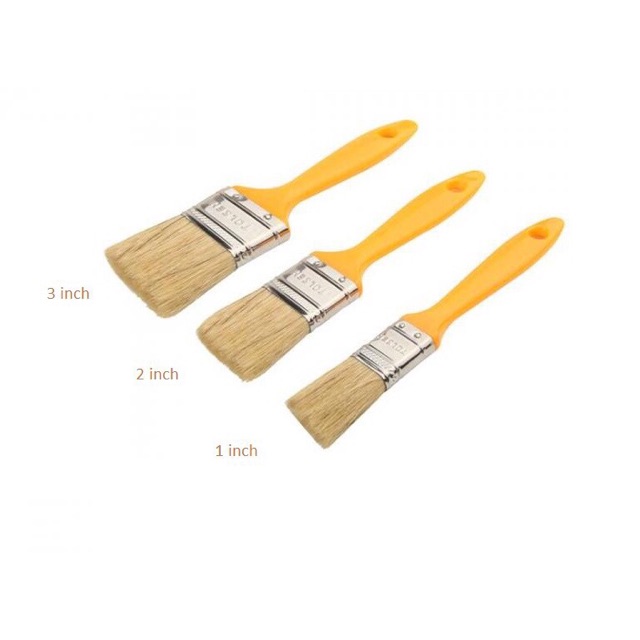 1 lố  Cọ sơn cán nhựa giá rẻ nhiều size