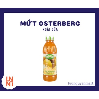 Mứt trái cây pha chế sinh tố osterberg mùi xoài dứa - chai 1l